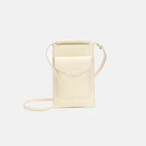 Womens Cell Phone Wallet Purse With Shoulder Strap Off White Crossbody Bag