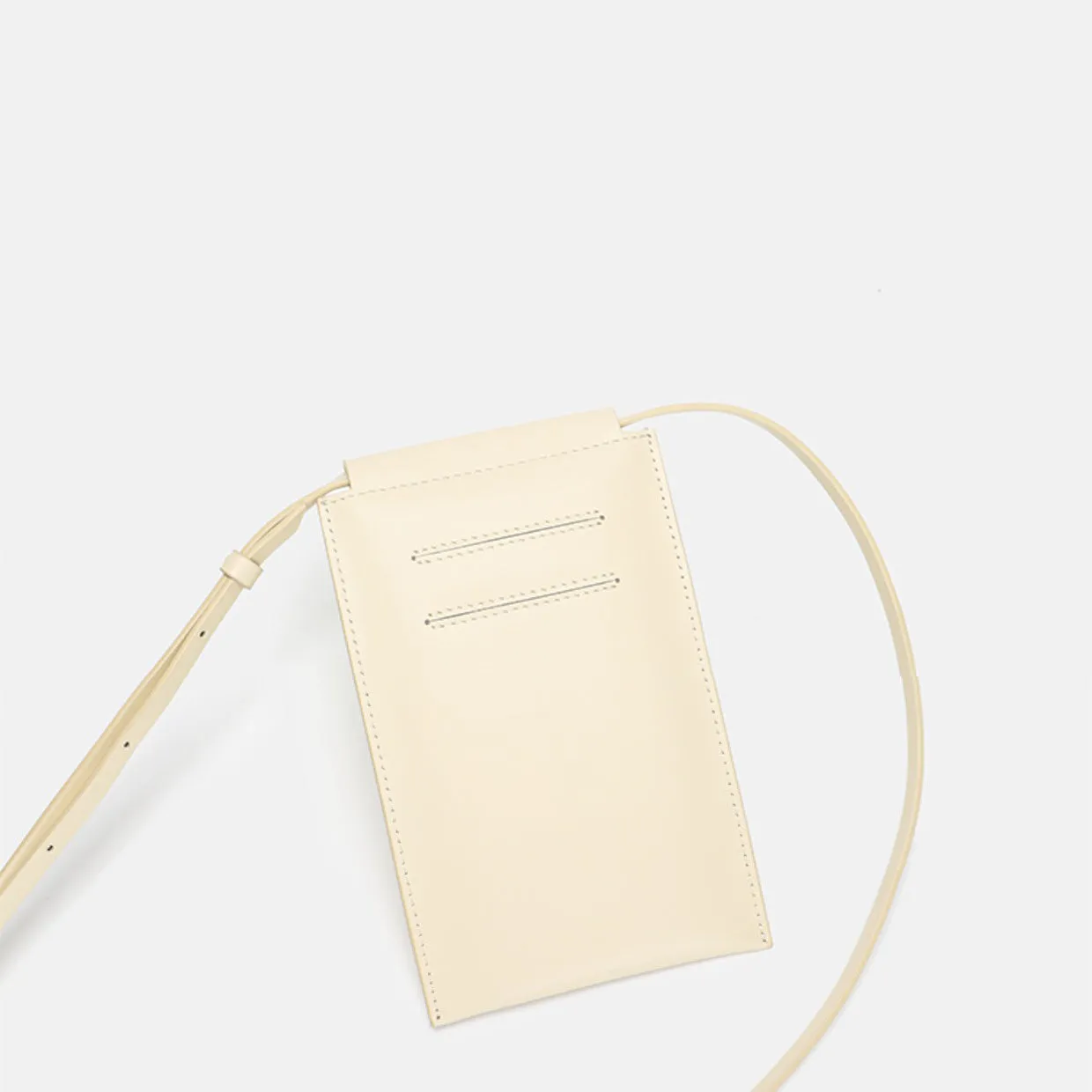 Womens Cell Phone Wallet Purse With Shoulder Strap Off White Crossbody Bag